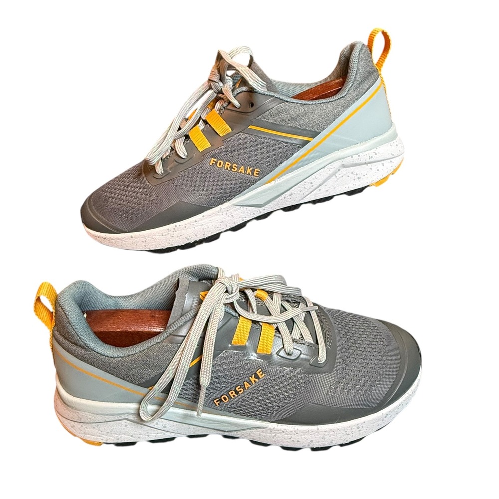 Forsake WP-ZONE Women's Grey Orange Trail Running Shoes Sneakers‎ Size 7.5